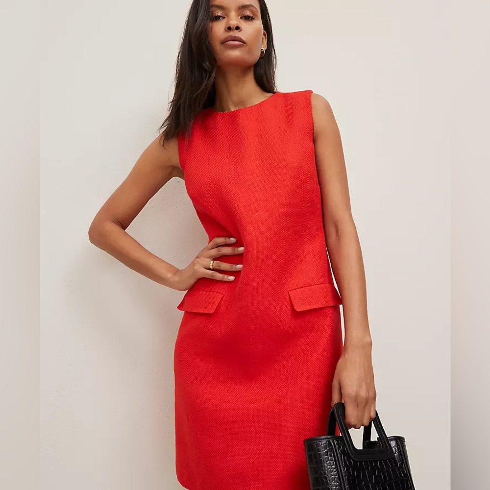 EUC Ann Taylor Red Shift Dress